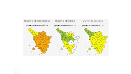 Allerta meteo Arancione in Toscana