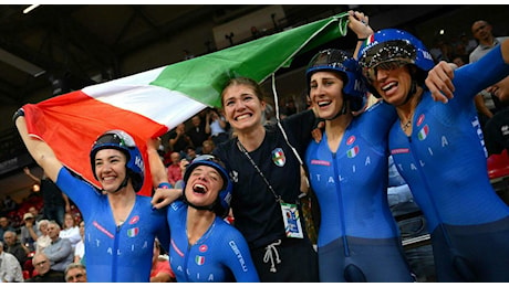 Ciclismo su pista, Italia di bronzo nell'inseguimento femminile. Il ct Marco Villa: «Ci va stretto»