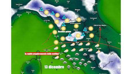 TEMPO BUONO FINO A DOMANI MATTINA - CAMBIAMENTO A SEGUIRE - METEO TOSCANA