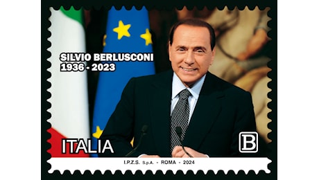 Poste Italiane emette il francobollo commemorativo di Silvio Berlusconi