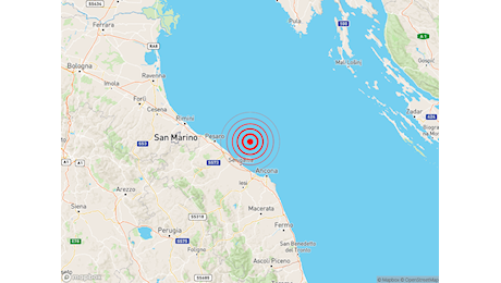 Scossa di TERREMOTO sulla costa marchigiana, avvertita dalla popolazione