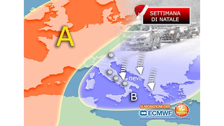 Meteo Settimana di Natale: 23, 24 e 25 Dicembre col botto, poi grandi novità da Santo Stefano; la Tendenza