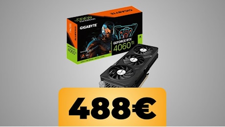 La GPU Gigabyte NVIDIA GeForce RTX 4060 Ti GAMING OC da 16 GB è in sconto su Amazon per il Black Friday