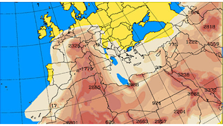 Cielo giallo sull'Italia per la sabbia del Sahara: ecco quando accadrà di nuovo (e quali saranno le zone più colpite)