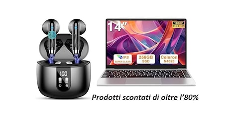 Offerte dell'ultimo minuto Amazon: sconto di oltre l'80% per notebook e cuffie blootooth