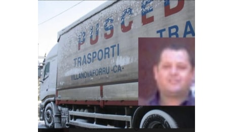 Sardara e Villanovaforru in lutto per Emilio Pusceddu, autotrasportatore 55enne della ditta Pusceddu