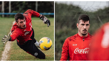 Primo allenamento col Napoli per Scuffet, le immagini da Castel Volturno | FOTOGALLERY