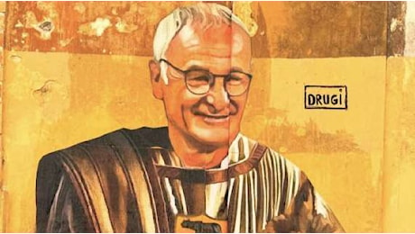 Roma, solita euforia: Ranieri-mania ed appare un murale in suo onore