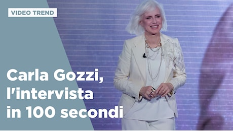 Carla Gozzi, l'intervista in 100 secondi