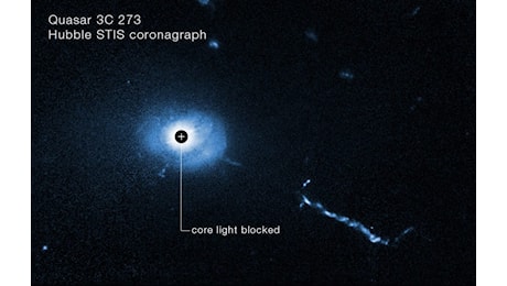 Astronomia: Hubble cattura l’immagine più ravvicinata di un quasar e svela nuove informazioni