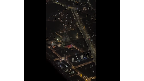 Capodanno a Torino, la città vista dall’alto allo scoccare della mezzanotte