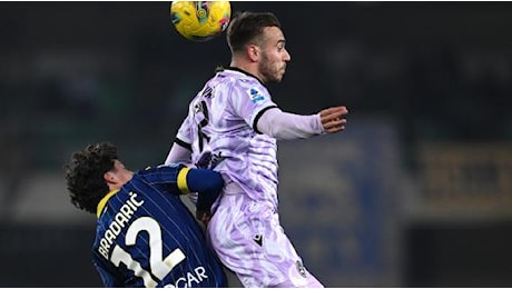 L'Hellas Verona resiste anche in 10 e stoppa l'Udinese: al Bentegodi finisce 0-0