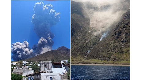 Stromboli, nuova esplosione del vulcano: nube sull'isola. FOTO