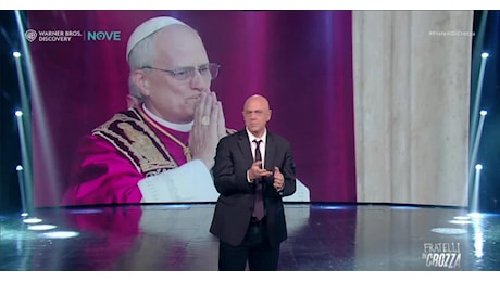 Fratelli di Crozza, monologo: Il nuovo pontefice Leone XIV, il conclave e Lollobrigida