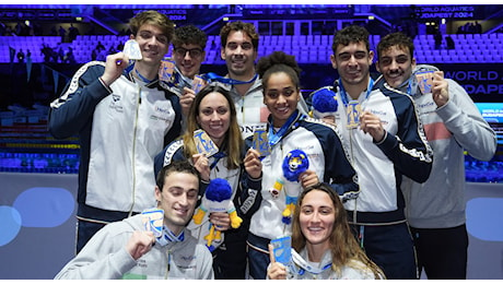 Italia, oro argento e bronzo ai Mondiali in vasca corta: Quadarella seconda nei 1500 sl