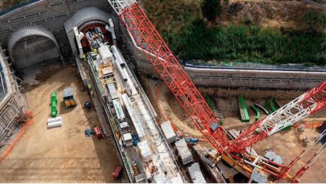 Avviata la talpa “Taormina”: scaverà i tunnel per il raddoppio ferroviario Messina – Catania