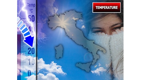 Meteo: Temperature in calo, i termometri scenderanno sotto la media in settimana