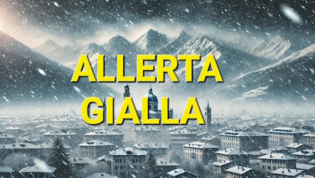 Aosta sotto la neve: allerta meteo gialla e rischio valanghe