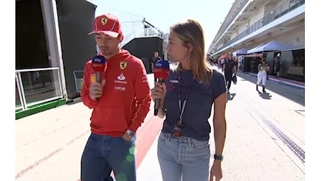 F1, Leclerc a Sky nel giovedì del GP Austin: Daremo tutto fino all'ultimo GP