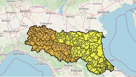 Allerta meteo arancione in Emilia-Romagna, allarme temporali e rischio di frane e alluvioni