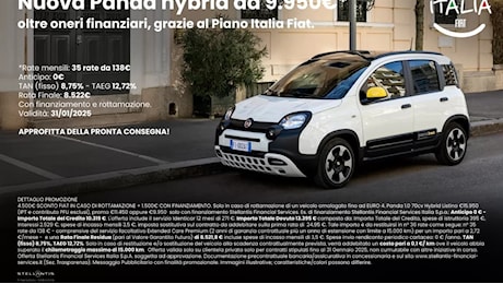 Fiat Panda con prezzo di 9.950 euro per tutto gennaio: ecco le condizioni