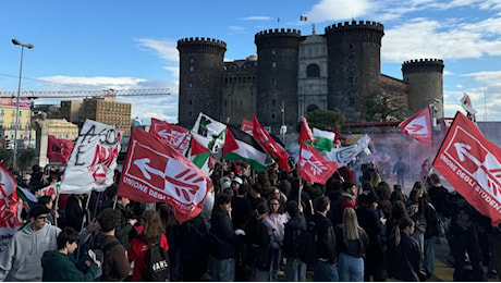 Giornata dello studente, a Napoli duemila in corteo per una nuova scuola e con le bandiere della Palestina