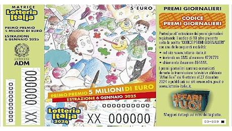 Lotteria Italia 2024, in Ciociaria vinti sei premi: distribuiti in totale 180.000 euro