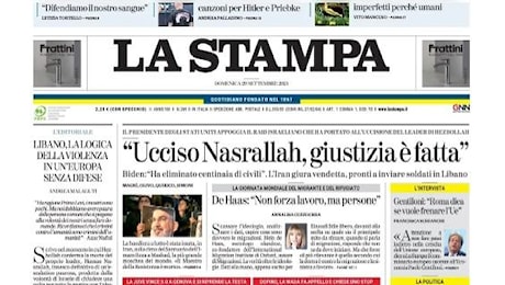 La Stampa dopo il 3-0 di Juventus-Genoa: Vlahovic c'è. Un successo scaccia dubbi