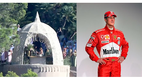 Schumacher al matrimonio della figlia Gina a Maiorca, prima apparizione in pubblico dopo 11 anni dall’incidente - VIDEO