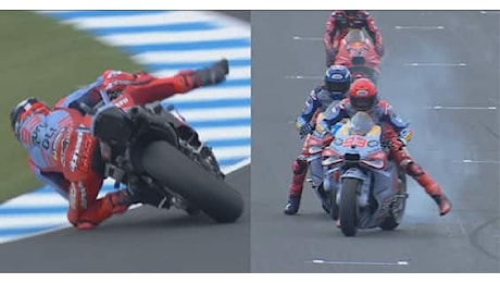 Marquez nelle prove libere del GP Australia: doppio rischio caduta. VIDEO