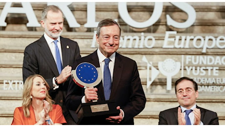 Mario Draghi riceve in Spagna il Premio Europeo Carlo V, una celebrazione della leadership europea