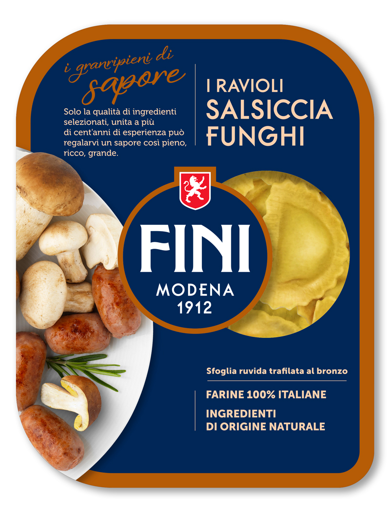 Ravioli Salsiccia e Funghi: la nuova proposta della linea “I Granripieni” Fini
